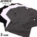 ポイント10倍☆AVIREX アビレックス デイリーウエア長袖キーネックTシャツ アヴィレックス【キャンペーン対象外】【T】