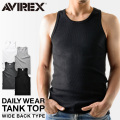 ポイント10倍☆【ネコポス便対応】AVIREX アビレックス デイリーウエア タンクトップ ワイドバック 6143507【7835937002】【キャンペーン対象外】【T】