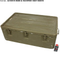 実物 米軍ALUMINUM MEDICAL TRANSPORT チェスト Medium 米軍放出品 家具 コンテナ【キャンペーン対象外】【T】ミリタリー