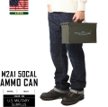 実物 米軍 50 CAL AMMO CAN アンモボックス USED ホワイトステンシル 米軍放出品 弾薬箱【キャンペーン対象外】【T】ミリタリー