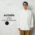 【即日出荷対応】AUTHEN オーセン AUT-122SN SILKNIZED TWILL REGULAR SHIRT シルクナイズド ツイル レギュラー シャツ 日本製【キャンペーン対象外】【T】