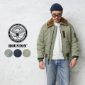 ★カートで割引対象品★HOUSTON ヒューストン 米軍 B-15B/C/D型 フライトジャケット FABRIC MADE IN JAPAN（5001Z/5002Z/5003Z）【R】