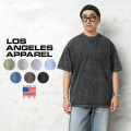 【即日出荷対応】LOS ANGELES APPAREL ロサンゼルスアパレル L-1801MW 6.5oz ガーメントダイ ショートスリーブ クルーネックTシャツ ミネラルウォッシュ MADE IN USA【T】