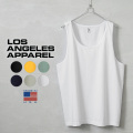 LOS ANGELES APPAREL ロサンゼルスアパレル 1815GD 6.5oz ガーメントダイ クラッシック タンクトップ MADE IN USA【T】