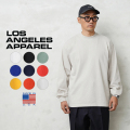 ★カートで割引対象品★LOS ANGELES APPAREL ロサンゼルスアパレル 1807GD 6.5オンス ガーメントダイ 長袖 クルーネックTシャツ MADE IN USA【T】