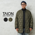 ★カートで割引対象品★【即日出荷対応】TAION タイオン TAION-M65LSZBML-1 MILITARY LINE ソフトシェル M65 ライナー Wジップ ダウンジャケット【F1】【Sx】【T】