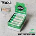 【即日出荷対応】LIXTICK リックスティック MINT TOOTHPICK BOX ミント トゥースピック（爪楊枝）10tube入り【キャンペーン対象外】【T】