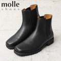 ★大幅割引中★【即日出荷対応】molle shoes モールシューズ MLS210301-10 SQUARE TOE SIDE GORE BOOTS スクエアトゥ サイドゴア ブーツ【キャンペーン対象外】【T】