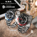 【即日出荷対応】NAVAL WATCH ナバルウォッチ Produced By LOWERCASE GMT 3連メタルバンド リストウォッチ（腕時計）日本製【キャンペーン対象外】【T】