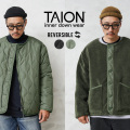 ★カートで割引対象品★TAION タイオン TAION-R104BML-1 MILITARY LINE リバーシブル クルーネック ダウンジャケット【C6】【Sx】【T】