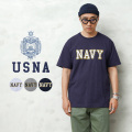 【即日出荷対応】USNA（アメリカ海軍兵学校）オフィシャルライセンス HEAVYWEIGHT S/S クルーネックTシャツ USNA-024【T】