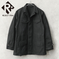 リジェクト 訳あり品 実物 USED フランス軍 M-47 フィールドジャケット 前期型 コットン製 #2 BLACK染め【キャンペーン対象外】【I】 ミリタリー