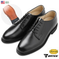 実物 新品 米軍 BATES製 オフィサーシューズ / オックスフォードシューズ レザーアウトソール・VIBRAMヒール・マットブラック E01208D【キャンペーン対象外】【T】ミリタリー