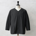 実物 新品 デッドストック ロシア軍 80s Vネック スリーピングシャツ BLACK染め【キャンペーン対象外】【I】ミリタリー