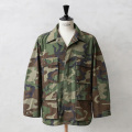 実物 USED 米軍 BDU WOODLAND CAMO ジャケット 前期型 ノンリップ【キャンペーン対象外】【I】ミリタリー