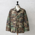 実物 USED 米軍 BDU WOODLAND CAMO ジャケット 中期型 ノンリップ【キャンペーン対象外】【I】ミリタリー