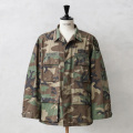 実物 USED 米軍 BDU WOODLAND CAMO ジャケット 中期型 ノンリップ【キャンペーン対象外】【I】