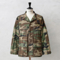 実物 USED 米軍 BDU WOODLAND CAMO ジャケット 中期型 リップストップ【キャンペーン対象外】【I】