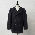 実物 USED 米軍 U.S.NAVY KERSEY（カージー）ウール ピーコート アンカーボタン DARK NAVY / Pコート PEA COAT【キャンペーン対象外】【I】ミリタリー