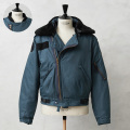 実物 USED カナダ軍 RCAF リアルムートン DETACHABLE BOA COLLAR アビエイター ジャケット TYPE IV AIR FORCE BLUE【キャンペーン対象外】【I】