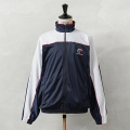 実物 USED フランス軍 ARMEE DE TERRE トレーニングジャケット ホワイト×ネイビー バックプリントなし【キャンペーン対象外】【I】ミリタリー