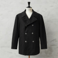 実物 USED 米軍 U.S.NAVY 70～80’s MELTON（メルトン）ウール ピーコート シルバーボタン BLACK / Pコート PEA COAT【キャンペーン対象外】【I】ミリタリー