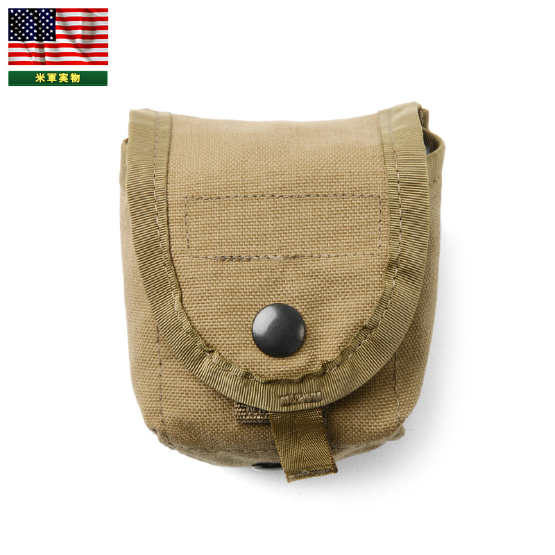 実物 新品 米軍 ハンドグレネードポーチ COYOTE 米軍放出品【キャンペーン対象外】【T】ミリタリー
