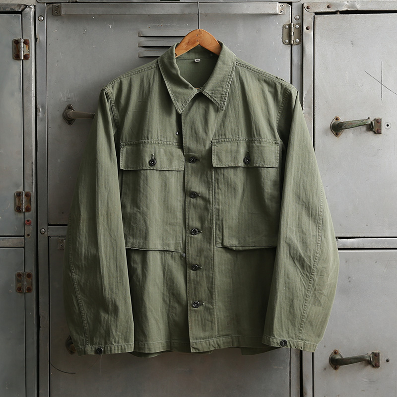 WW2 U.S.NAVY HBT UTILITY ジャケット Rare Pattern 38サイズ【T】【キャンペーン対象外】