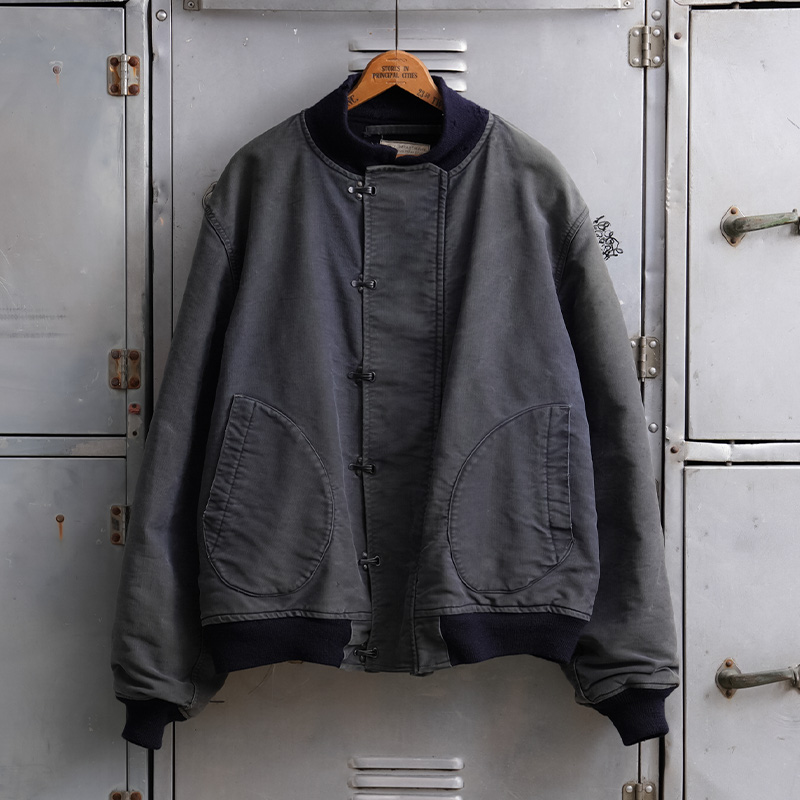 1940s WW2 U.S.Navy フックデッキジャケット Size  48 ビッグサイズ【T】【キャンペーン対象外】