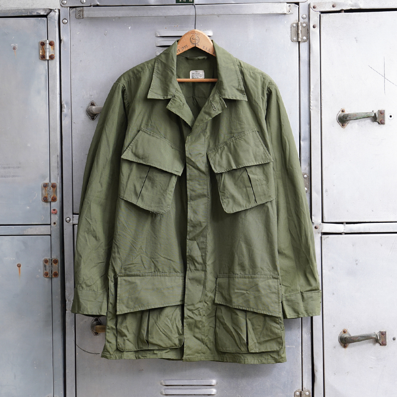 1960s  U.S.ARMY ジャングルファティーグ 3rd ノンリップ デッドストック 3点セット S-Rサイズ【T】【キャンペーン対象外】