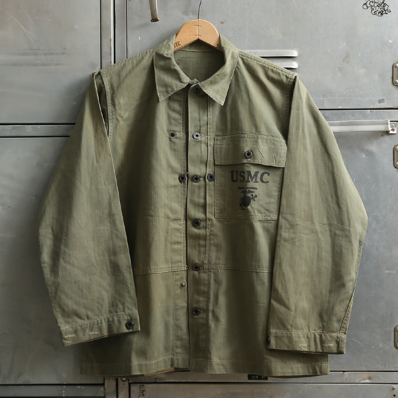 WW2 U.S.M.C. P-44 HBT ユーティリティジャケット DEADSTOCK about サイズ40【T】【キャンペーン対象外】