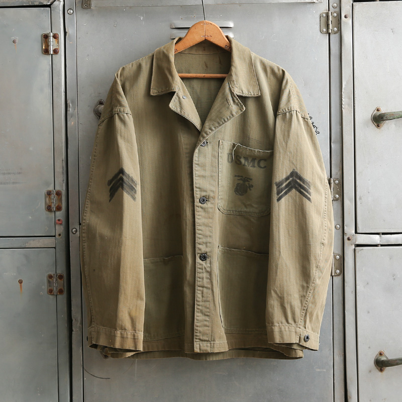 WW2 U.S.M.C. P-41 HBT ユーティリティジャケット  about46ビッグサイズ【T】【キャンペーン対象外】