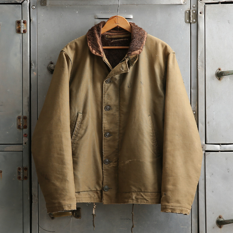 1940s U.S.NAVY N-1 デッキジャケット NAVCOMSTA ステンシル サイズ about 38【T】【キャンペーン対象外】