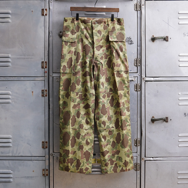 WW2 U.S. ARMY M-43ダックハンターカモ HBTトラウザーズ DEADSTOCK W34 L31【T】【キャンペーン対象外】