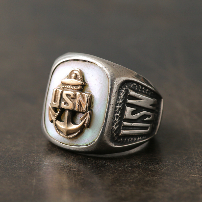 U.S.N. シグネットリング ANCHOR 1961 STERLING【T】【キャンペーン対象外】