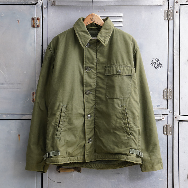 1970s U.S.NAVY A-2 デッキジャケット  MEDIUM(38-40)【T】【キャンペーン対象外】