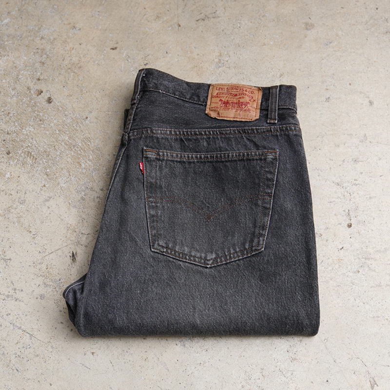Levi's 501 ブラックデニムパンツ Made in USA W38【T】【キャンペーン対象外】