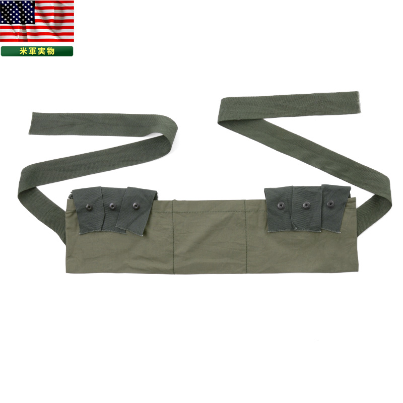 実物 米軍 G.I. コットンバンダリアポーチ USED 米軍放出品【キャンペーン対象外】【T】ミリタリー