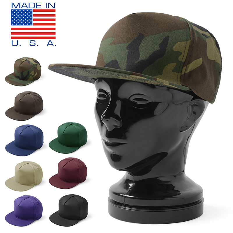 ★カートで割引対象品★新品 5パネル スナップバック ツイル B.B.キャップ MADE IN USA 帽子 ミリタリー【T】