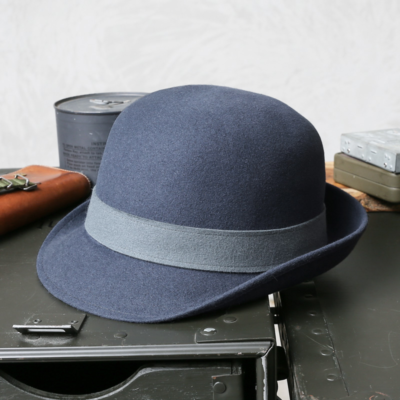 実物 新品 デッドストック チェコ軍 アンゴラ フェルトハット BLUE GREY【キャンペーン対象外】【I】ミリタリー