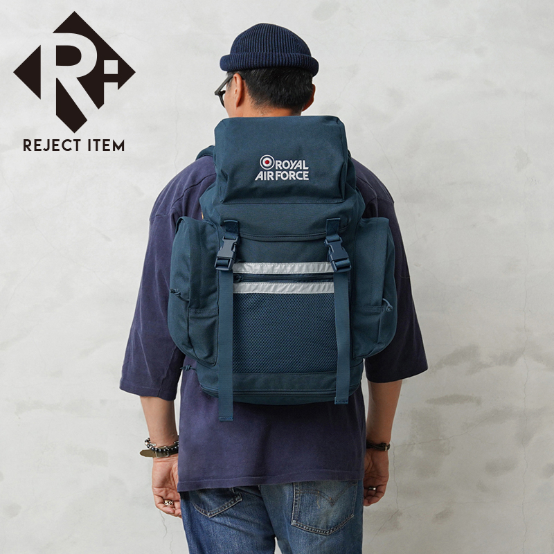 リジェクト 訳あり品 実物 USED イギリス軍 ROYAL AIR FORCE バックパック ターゲットマーク【キャンペーン対象外】【I】 ミリタリー