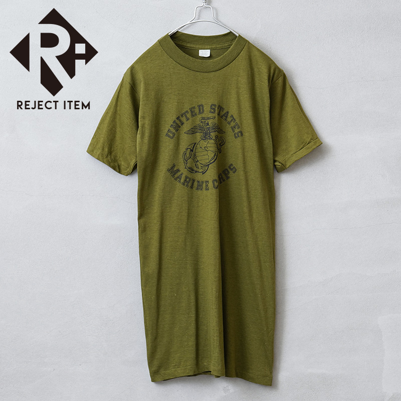 リジェクト 訳あり品 MADE IN USA デッドストック USMC（United States Marine Crops）米海兵隊 プリントTシャツ【キャンペーン対象外】【I】