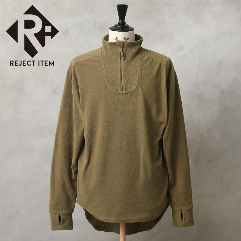 リジェクト 訳あり品 実物 USED イギリス軍 PCS フリース サーマルシャツ LIGHT OLIVE【キャンペーン対象外】【I】 ミリタリー