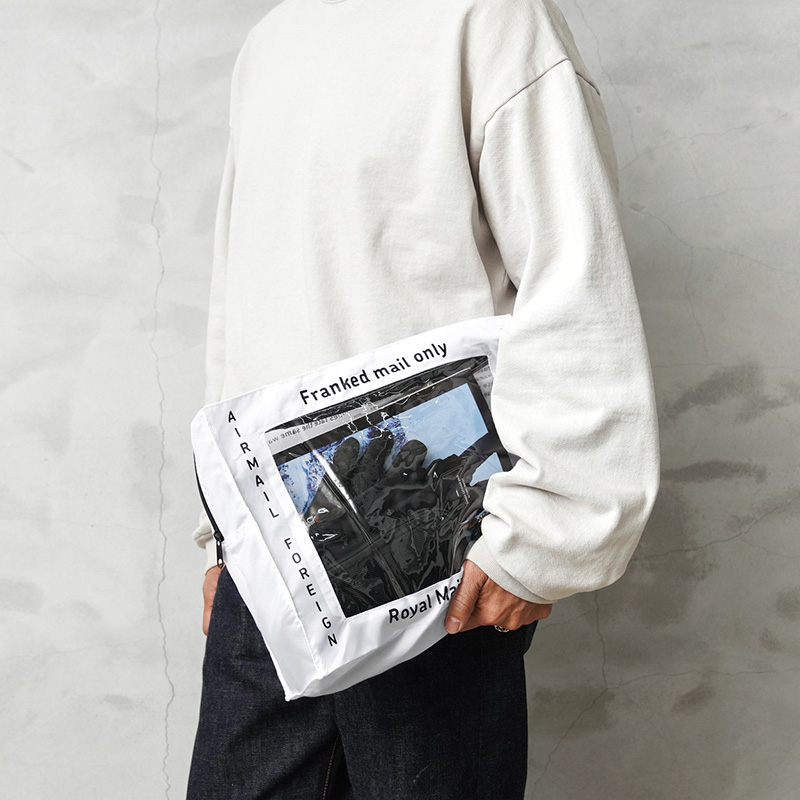 実物 新品 デッドストック イギリス ROYAL MAIL ロイヤルメール レターバッグ WHITE【キャンペーン対象外】【I】ミリタリー
