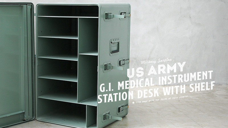 米軍が器具などを収納するステーションデスク MEDICAL INSTRUMENT