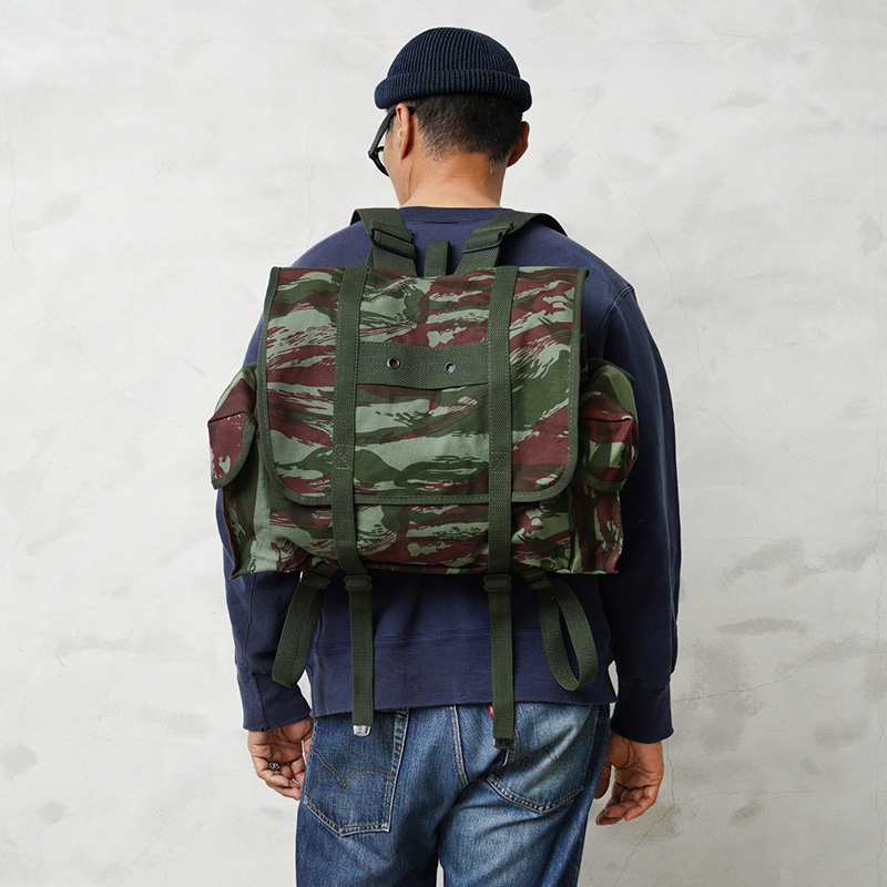 リプロダクト フランス軍 ミュゼット バックパック リザードカモ【キャンペーン対象外】【I】