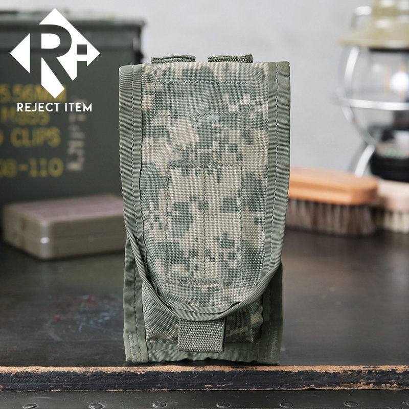 リジェクト 訳あり品 実物 USED 米軍 MOLLE II M-4 ダブル マガジンポーチ ACU（UCP）【キャンペーン対象外】【I】 ミリタリー