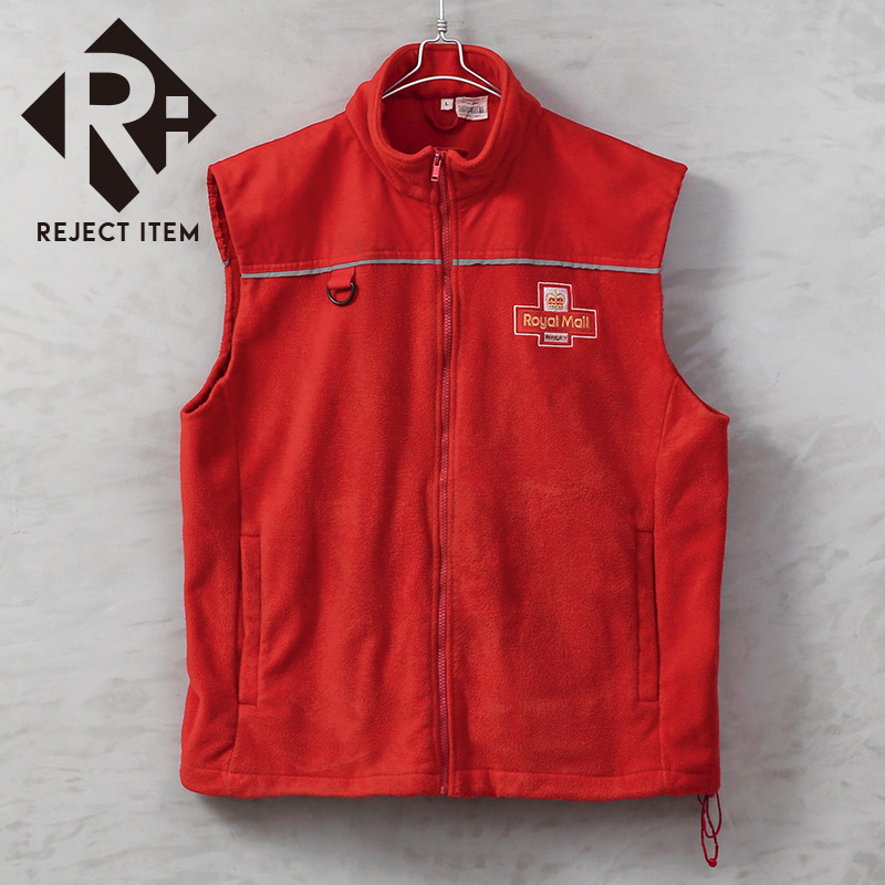 リジェクト 訳あり品 実物 USED イギリス ROYAL MAIL ロイヤルメール フリース リメイクベスト【キャンペーン対象外】【I】 ミリタリー