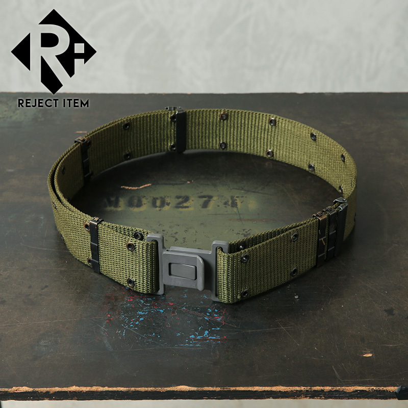 リジェクト 訳あり品 実物 USED 米軍 LC-2 ピストルベルト OD 初期型【キャンペーン対象外】【I】 ミリタリー