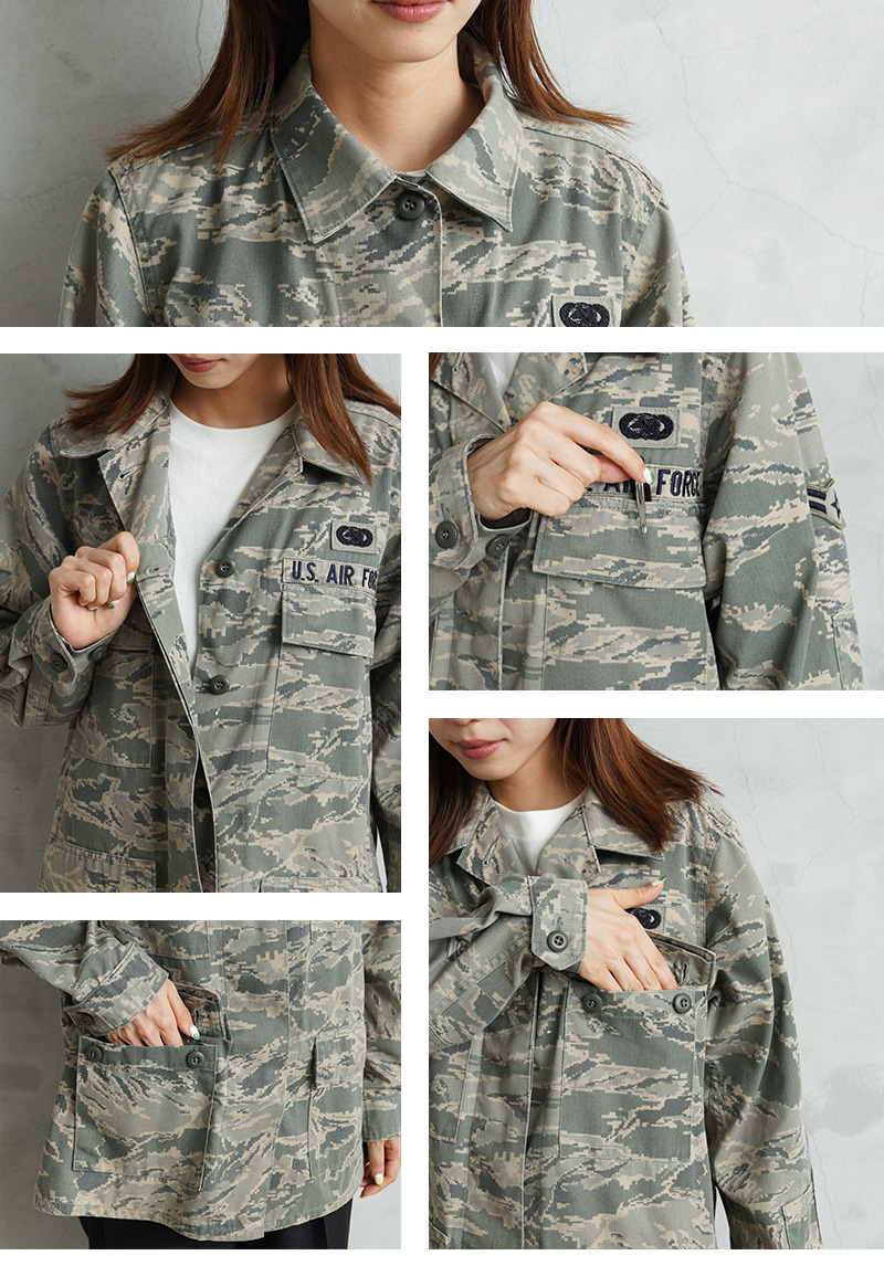 【米軍実物】02年会計 USAF アメリカ空軍 ユーティリティジャケット 短丈 制服関連の衣類です！【アメリカの軍服】空軍ユーティリティー